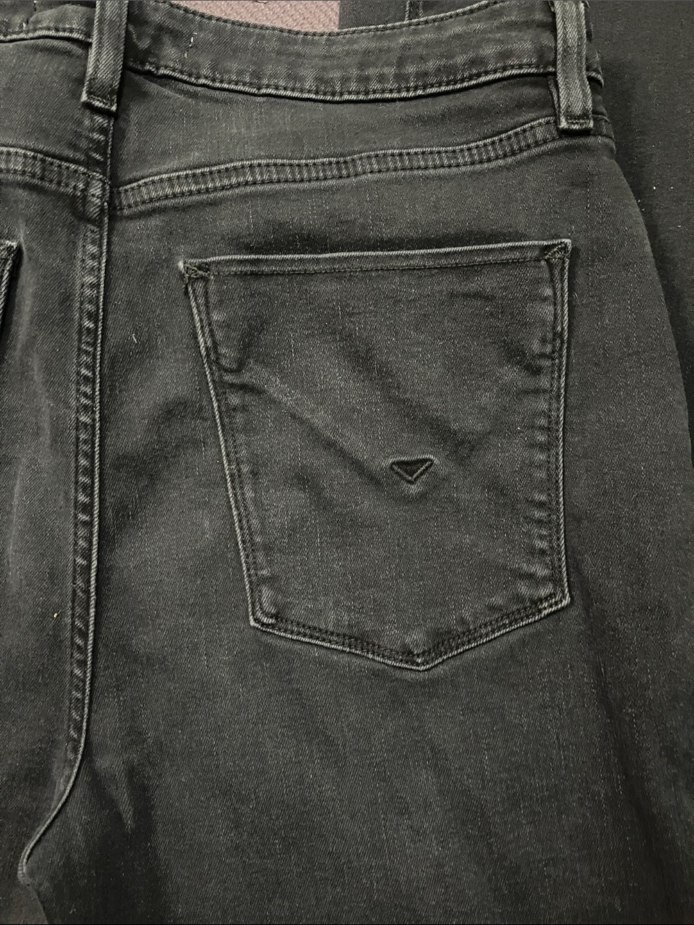Hudson Long Black Jeans - Holly NOI - size 31  34” Length 10” Rise